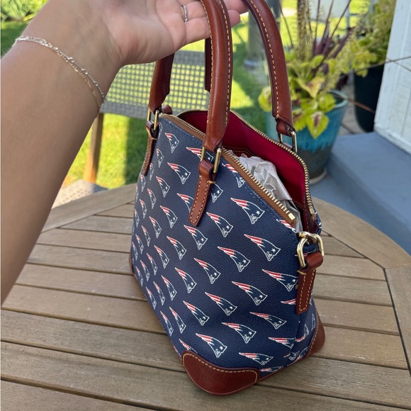 Dooney & Bourke Patriots Satchel - Picture 3 of 5